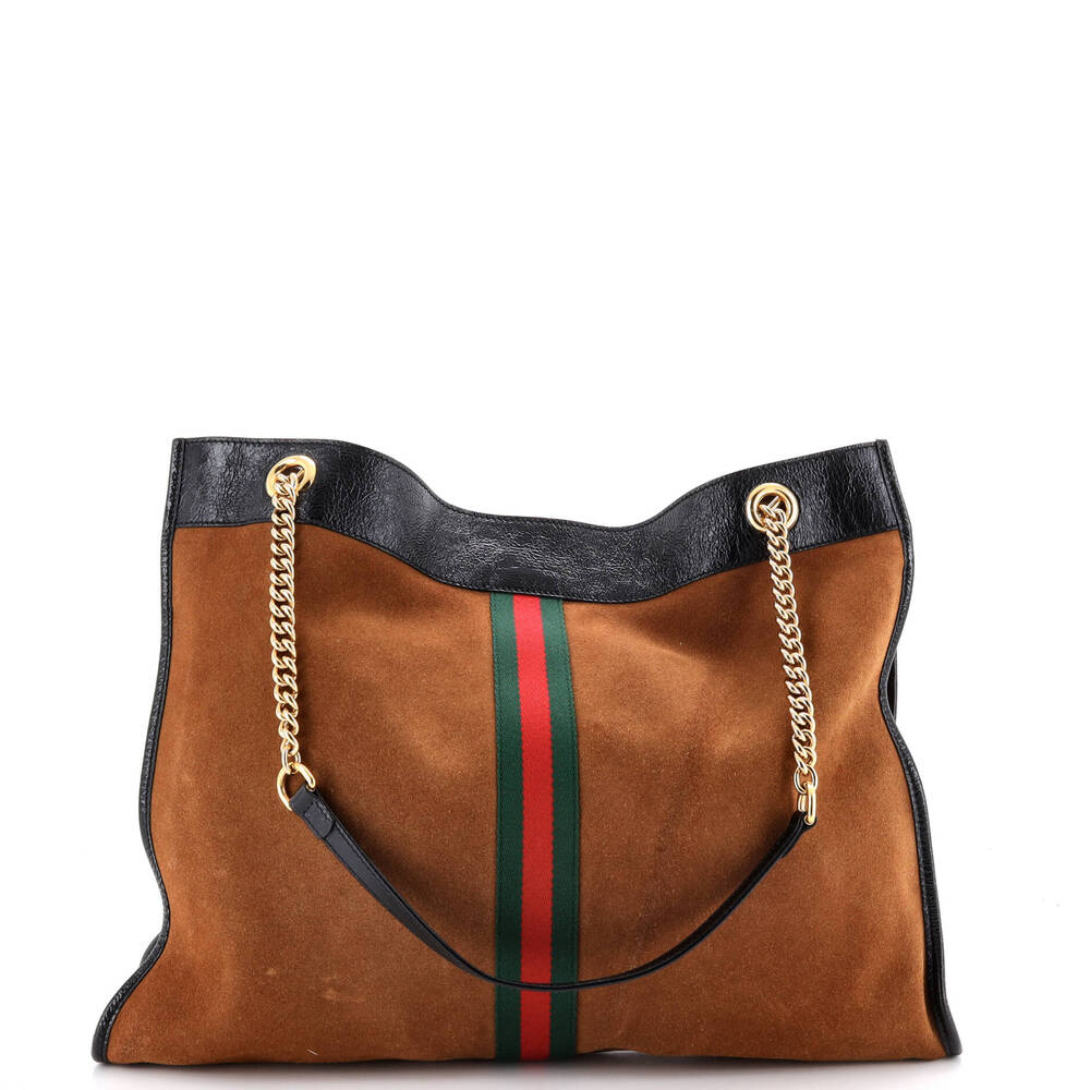 Gucci Rajah Chain Tote Suede Large #252862G81B - Picture 4 of 8